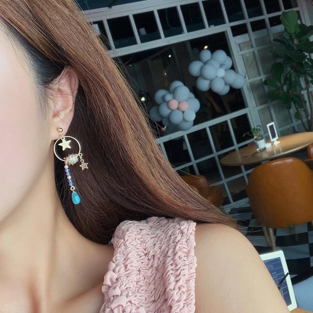 ❤️️NEW UNIQUE Cute Star Handmade Earrings Z24 - Picture 2 of 4